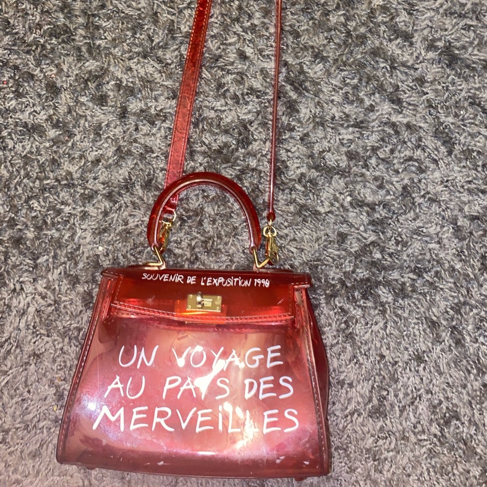 Red crossbody bang / hand bag